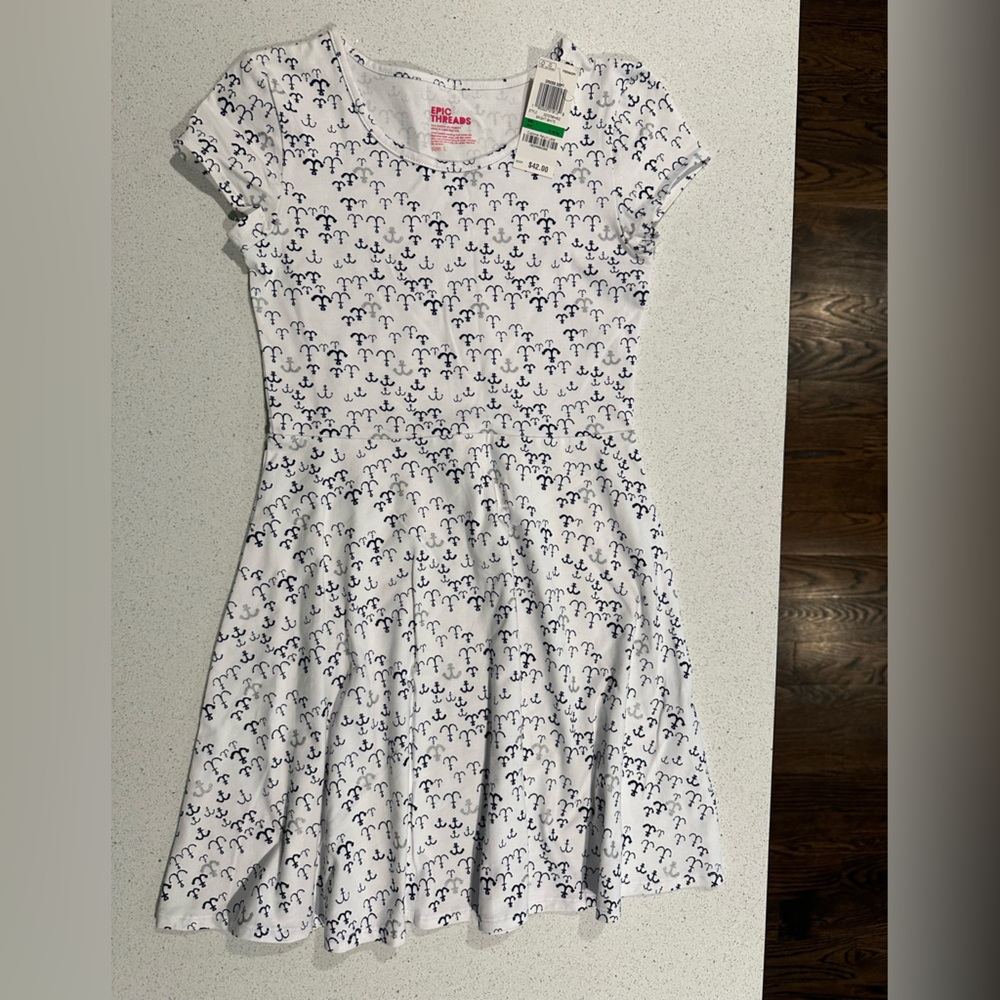 NEW Epic Threads Nautical Dress Size L